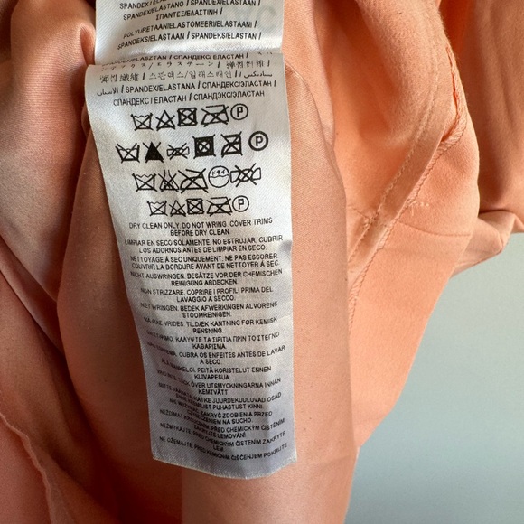 Marciano Guess Eliana Shift Button Salmon Pink Sleeveless Suit Dress - Picture 6 of 9